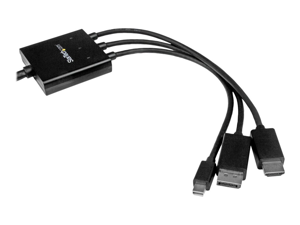 StarTech.com Startech 2m HDMI, DisplayPort oder Mini DisplayPort auf HDMI Konverter Kabel - HDMI, DP oder Mini DP zu HDMI Adapterkabel - Videoadapter - HDMI, DisplayPort, Mini DisplayPort männlich zu HDMI, Mikro-USB Typ B (nur Strom)
