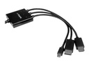 StarTech.com Startech 2m HDMI, DisplayPort oder Mini DisplayPort auf HDMI Konverter Kabel - HDMI, DP oder Mini DP zu HDMI Adapterkabel - Videoadapter - HDMI, DisplayPort, Mini DisplayPort männlich zu HDMI, Mikro-USB Typ B (nur Strom)