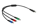 Delock 3 in 1 - Kabel nur zum Laden - USB-C männlich