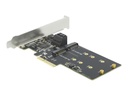 Delock 3 port SATA and 2 slot M.2 Key B PCI Express