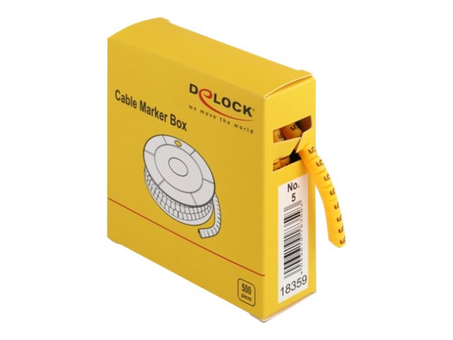 Delock Cable Marker Box, No. 5 - Leitungs- / Kabel-Marker (vorgedruckt)