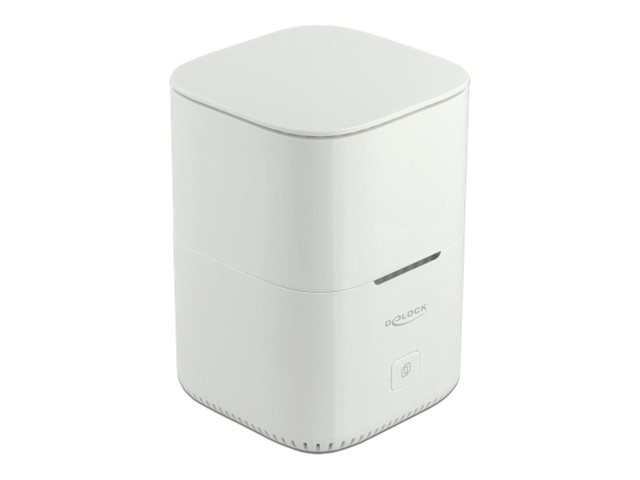 Delock USB Type-C 3.2 Docking Station for 2 x 2.5" SATA HDD / SSD with Clone Function - HDD-Dockingstation Schächte: 2 - 2,5" / 3,5" gemeinsam genutzt (6,4 cm/8,9 cm gemeinsam genutzt)