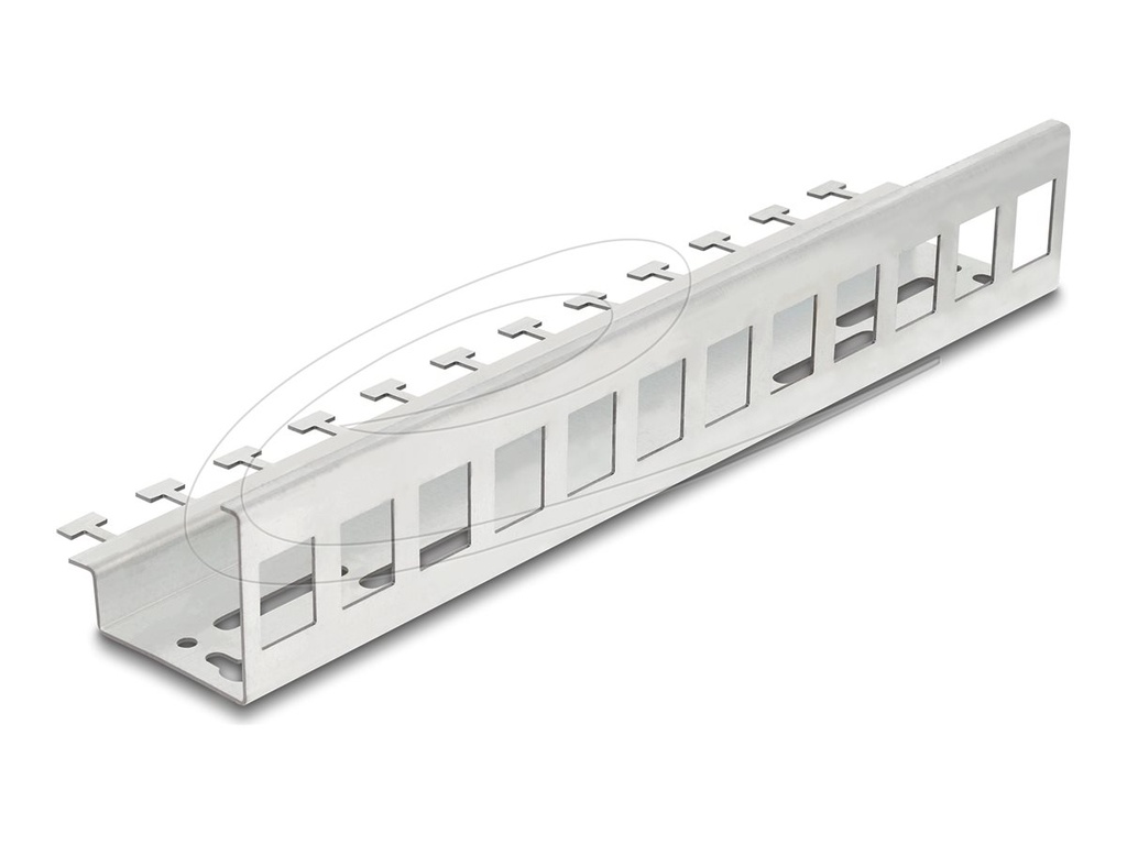 [90631] Delock Keystone-Adapter - Metall - DIN schienenmontierbar