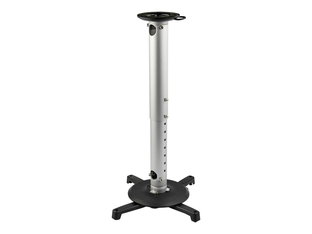 StarTech.com Universal Ceiling Projector Mount, Heavy Duty Height Adjustable/Extendable Pole Mount 5"-22.7" from Ceiling, 33lb (15kg)