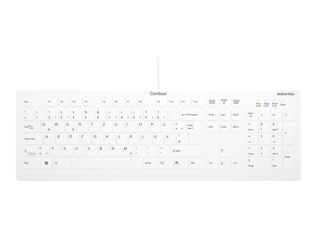 Cherry Contour Active Key QuickClean AK-C8112 - Tastatur