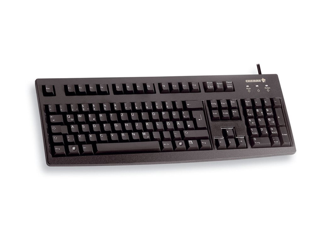 Cherry G83-6105 - Tastatur - USB - GB - Schwarz