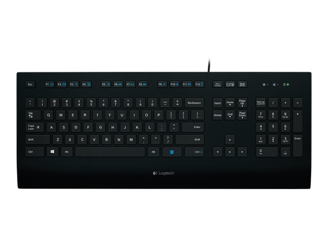 Logitech Corded K280e - Tastatur - USB - Französisch