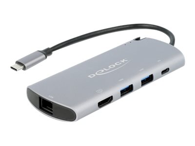 Delock Dockingstation - USB-C - HDMI - 1GbE