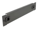 Delock Network Cabinet Blind Cover - Rack-Blindabdeckungsplatte - Schwarz - 1U - 25.4 cm (10")