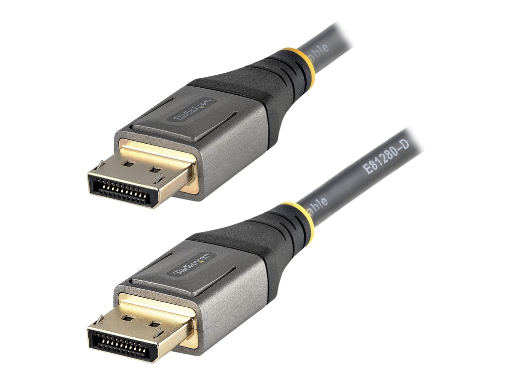 StarTech.com StarTech 3ft (1m) VESA Certified DisplayPort 1.4 Cable, 8K 60Hz HDR10, Ultra HD 4K 120Hz DP Video Cable, DisplayPort to DisplayPort Cable, DP Cord for Monitors/Displays, M/M - DP 1.4 Cable with Latches (DP14VMM1M)