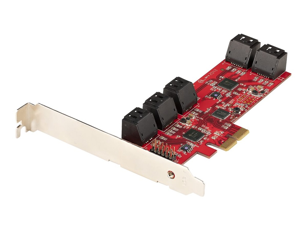 [10P6G-PCIE-SATA-CARD] StarTech.com PCIe SATA Controller Karte - 10 Port SATA 3 Erweiterungskarte/Kontroller - 6Gbit/s - Full- und Low-Profile Blende - PCI Express Festplatten kontroller/Adapter (10P6G-PCIE-SATA-CARD)