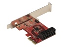 StarTech.com PCIe SATA Controller Karte - 4 Port SATA 3 Erweiterungskarte/Kontroller - 6Gbit/s - Full/Low-Profile Blende - PCI Express Festplatten/SSD kontroller/Adapter (4P6G-PCIE-SATA-CARD)