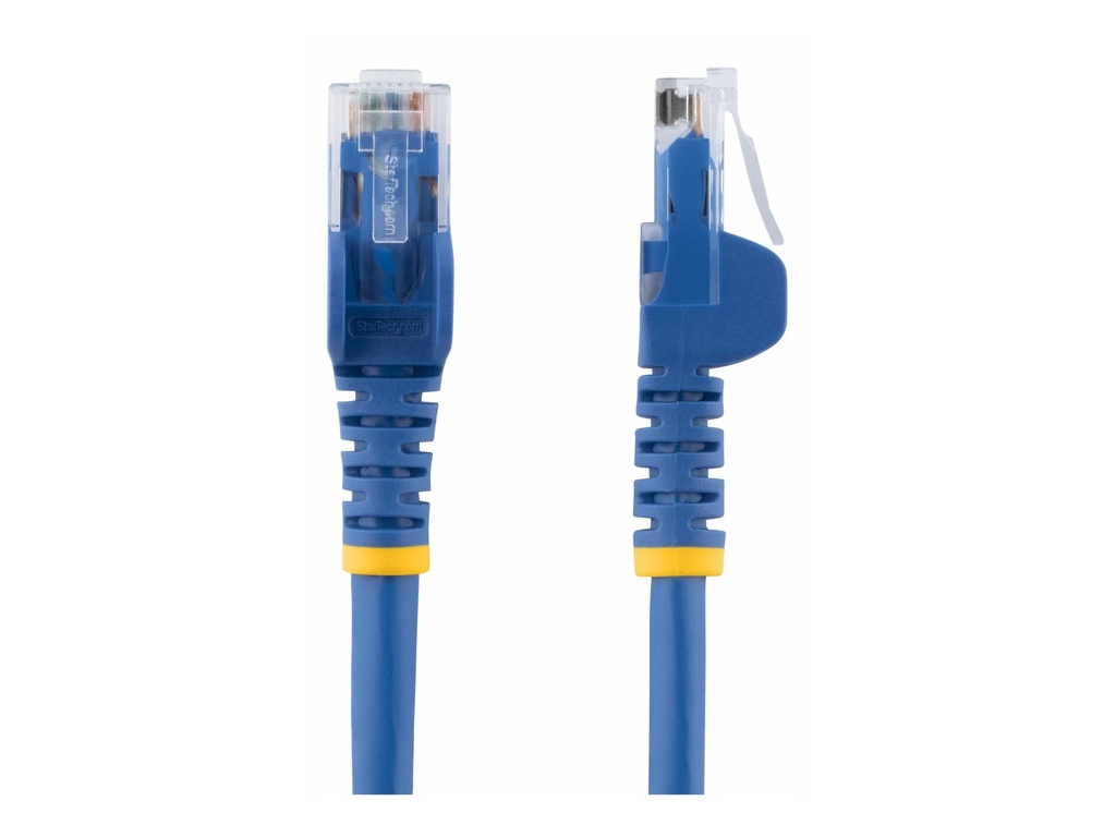 StarTech.com 7.5m CAT6 Ethernet Cable, 10 Gigabit Snagless RJ45 650MHz 100W PoE Patch Cord, CAT 6 10GbE UTP Network Cable w/Strain Relief, Blue, Wiring is UL Certified/TIA - Category 6 - 24AWG (N6PATC750CMBL)