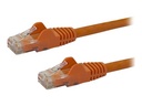 StarTech.com Startech 50cm CAT6 Ethernet Cable, 10 Gigabit Snagless RJ45 650MHz 100W PoE Patch Cord, CAT 6 10GbE UTP Network Cable w/Strain Relief, Orange, Wiring is UL Certified/TIA - Category 6 - 24AWG (N6PATC50CMOR)