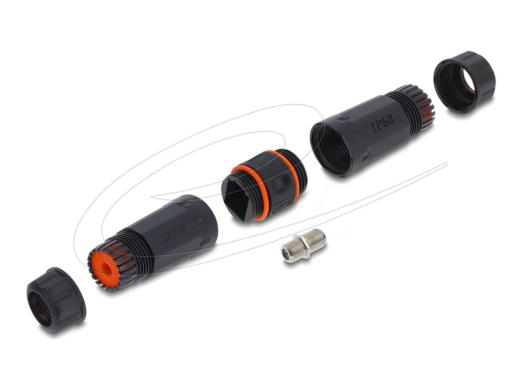 Delock Antennenkoppler - F-Stecker weiblich