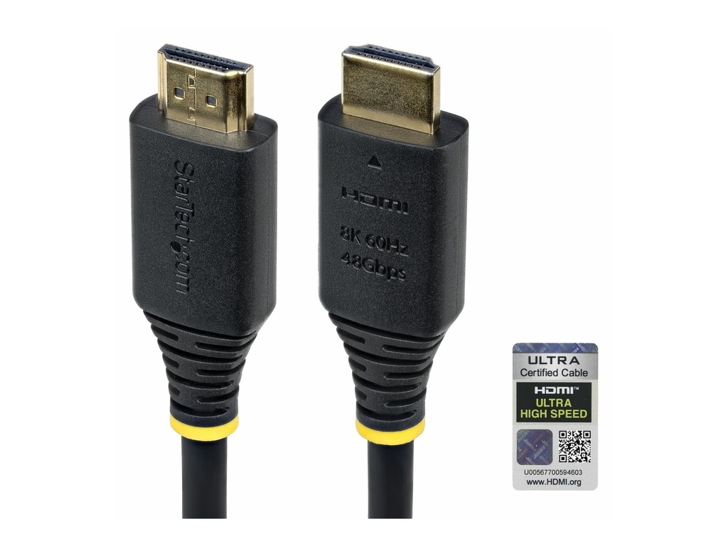 StarTech.com Ultra High Speed - HDMI-Kabel - HDMI männlich zu HDMI männlich - abgeschirmt - Schwarz - passiv, Support von 4K 120 Hz, unterstützt 8K 60 Hz (7680 x 4320)