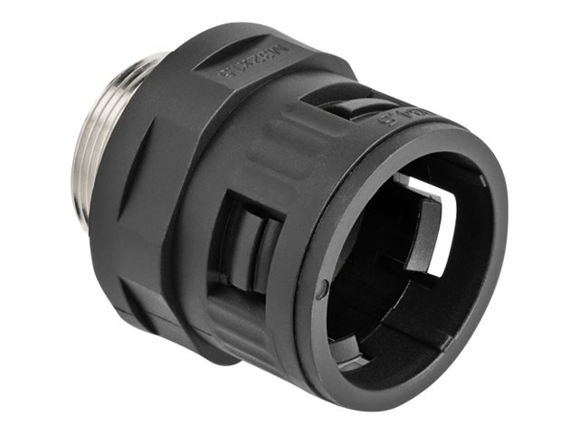 [60456] Delock Schlauchverschraubung - mit Messing-Außengewinde M32 - Schwarz (Packung mit 2)