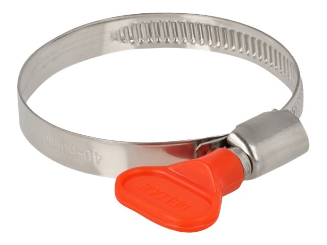 Delock Butterfly - Schlauchschelle - geeignet für 40 - 60 mm Schlauch - Rot (Packung mit 10)