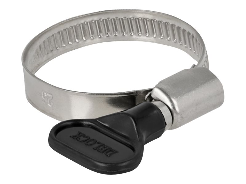 Delock Schlauchschelle - geeignet für 25 - 40 mm Schlauch - Schwarz (Packung mit 10)