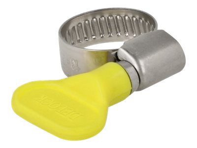 Delock Schlauchschelle - geeignet für 13 - 19 mm Schlauch - Gelb (Packung mit 10)