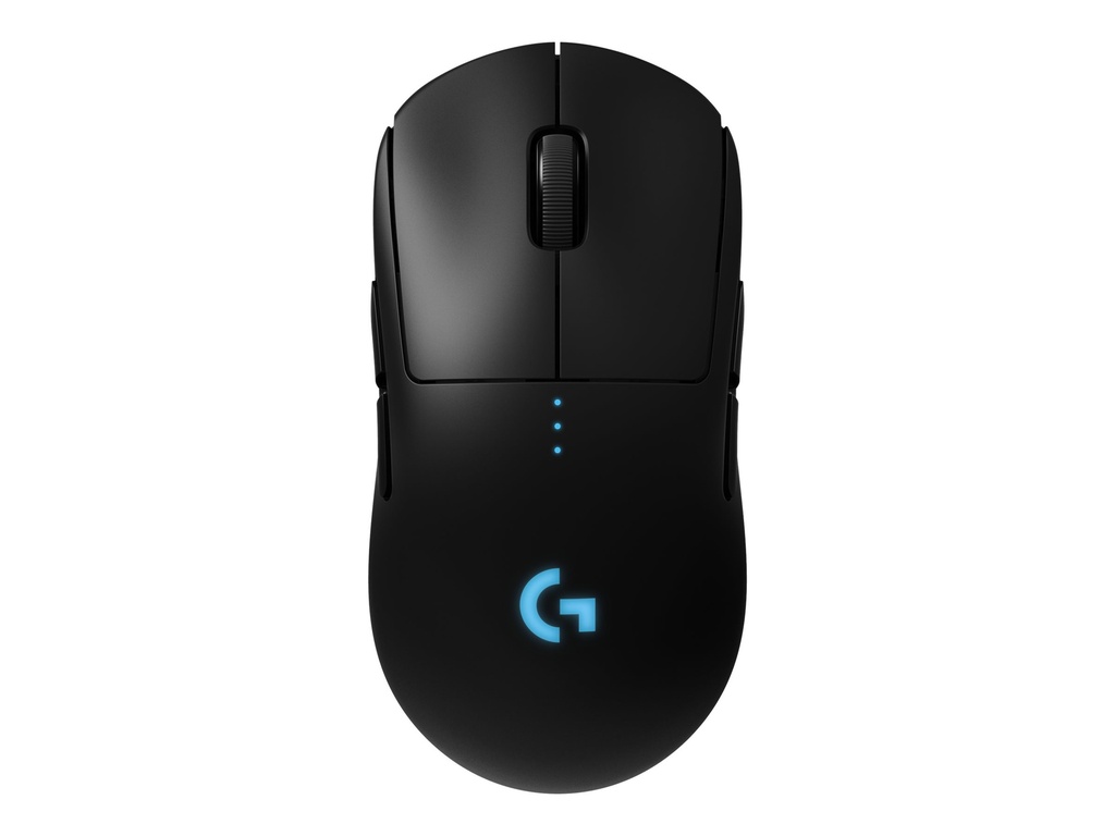 Logitech G Pro - Maus - rechts- und linkshändig - optisch - kabellos - 2.4 GHz - kabelloser Empfänger (USB)