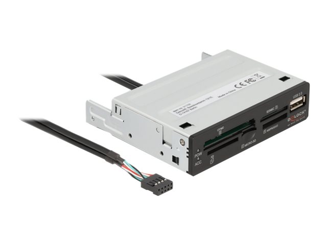 [91708] Delock Kartenleser - 8,9 cm (3,5 Zoll) (MS, MS PRO, MMC, MS Duo, xD, CF, microSD, microSDHC, microSDXC)