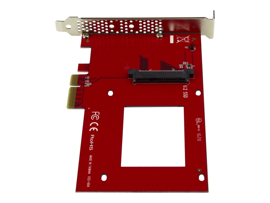 StarTech.com U.2 auf PCIe Adapter für 2,5" U.2 NVMe SSD - SFF 8639 - 4x PCI Express 3.0 - NVMe PCIe Adapter - U.2 PCIe Karte - Schnittstellenadapter - 2.5" (6.4 cm)