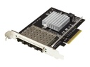 StarTech.com Startech Quad Port 10G SFP+ Netzwerkkarte - Intel XL710 Open SFP+ Converged Adapter - PCIe 10 Gigabit Ethernet Server NIC - 10GbE LWL LAN Karte - Dell PowerEdge HPE ProLiant (PEX10GSFP4I)