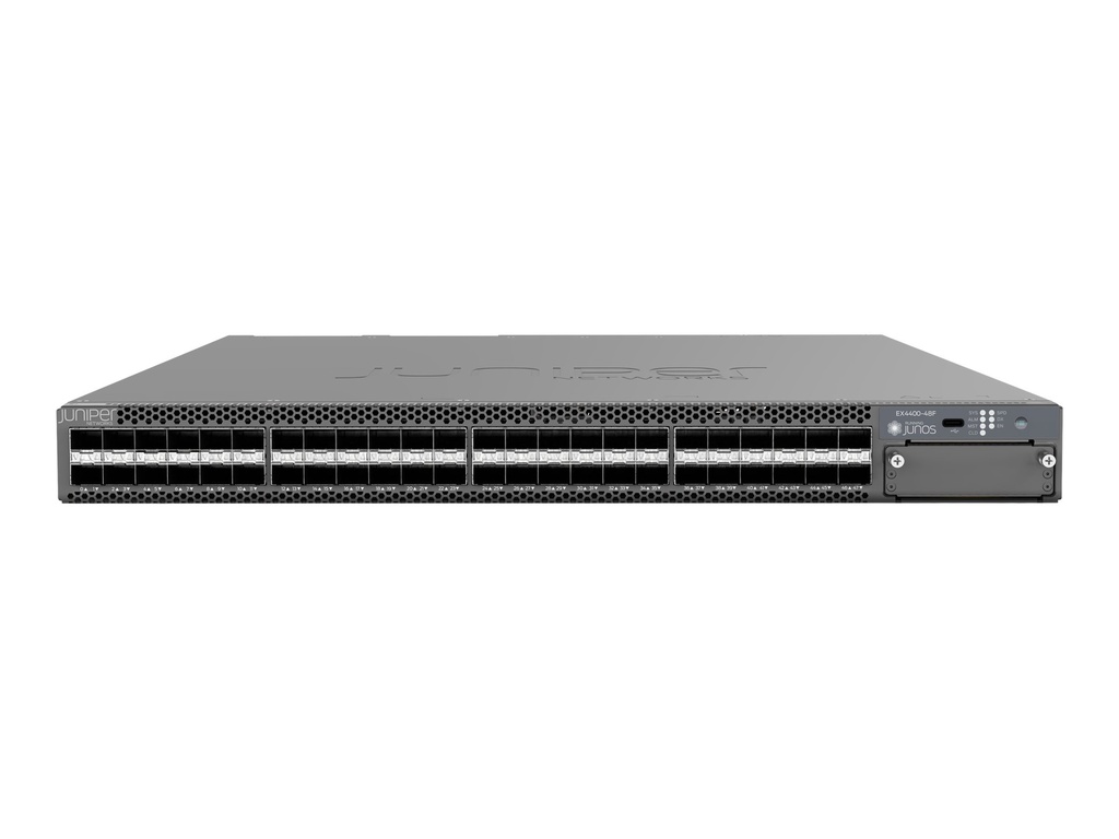 Juniper EX Series EX4400-48F - Switch - L3 - managed - 12 x 1/10GBase-X SFP+ + 36 x 1000Base-X SFP + 2 x 100 Gigabit (Uplink / Stacking)