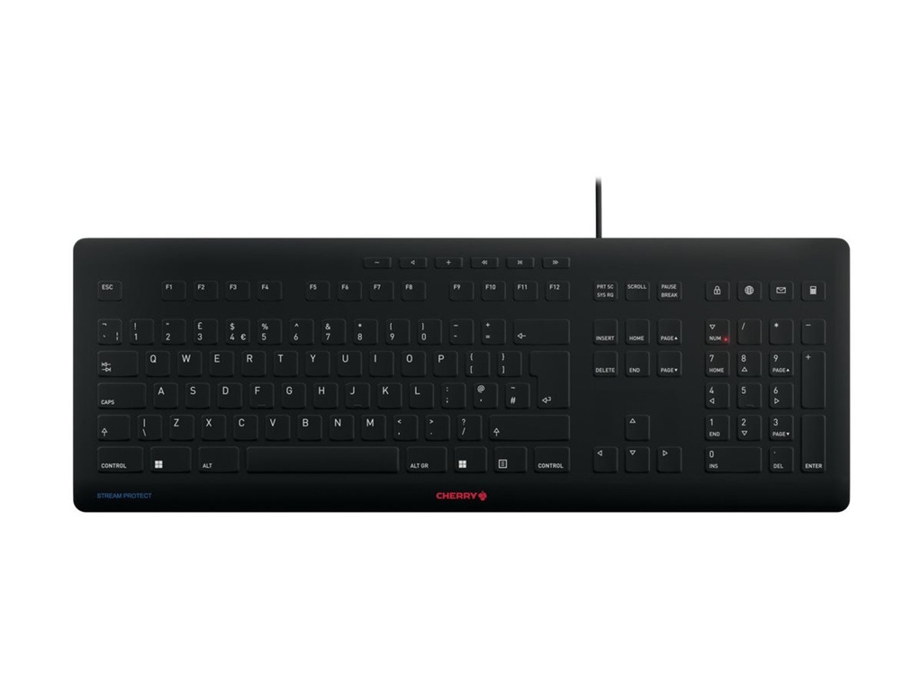 Cherry STREAM KEYBOARD - Tastatur - desifizierbare Hygienetastatur