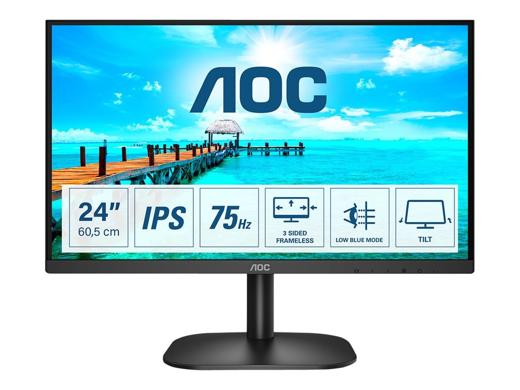 AOC 24B2XH Monitor - Flachbildschirm (TFT/LCD) - 60,5 cm