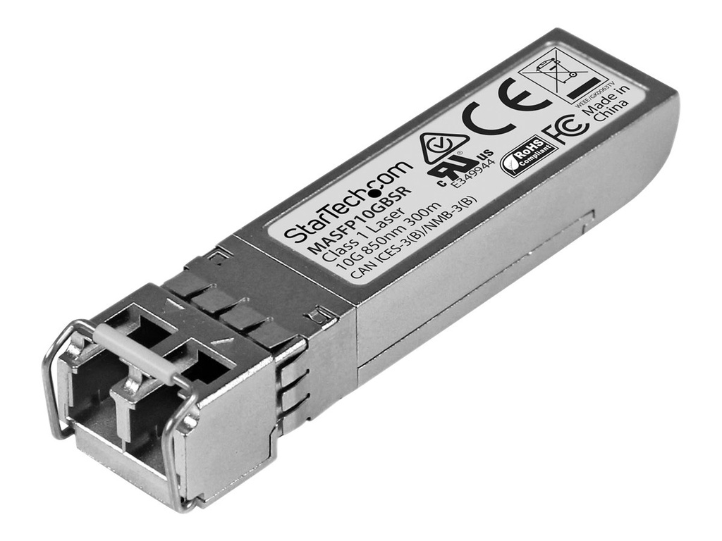 StarTech.com Cisco Meraki MA-SFP-10GB-SR kompatibel SFP+ - 10 Gigabit Fiber 10GBase-SR SFP+ Transceiver Modul - MM LC - 300m - SFP+-Transceiver-Modul (gleichwertig mit: Cisco Meraki MA-SFP-10GB-SR)