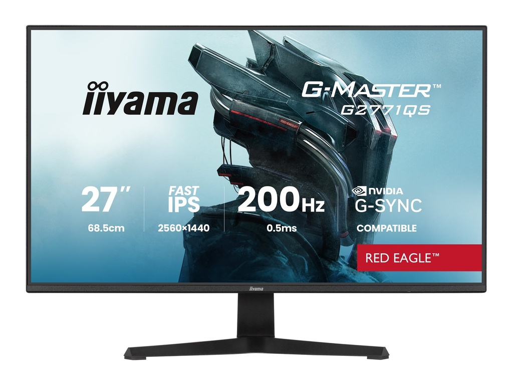 [G2771QS-B1] Iiyama G-MASTER Red Eagle G2771QS-B1 - LED-Monitor - Gaming - 69 cm (27")