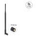 Delock WiFi Antenne RP-SMA Stecker omnidirektional mit - Omnidirektional - 7 dB