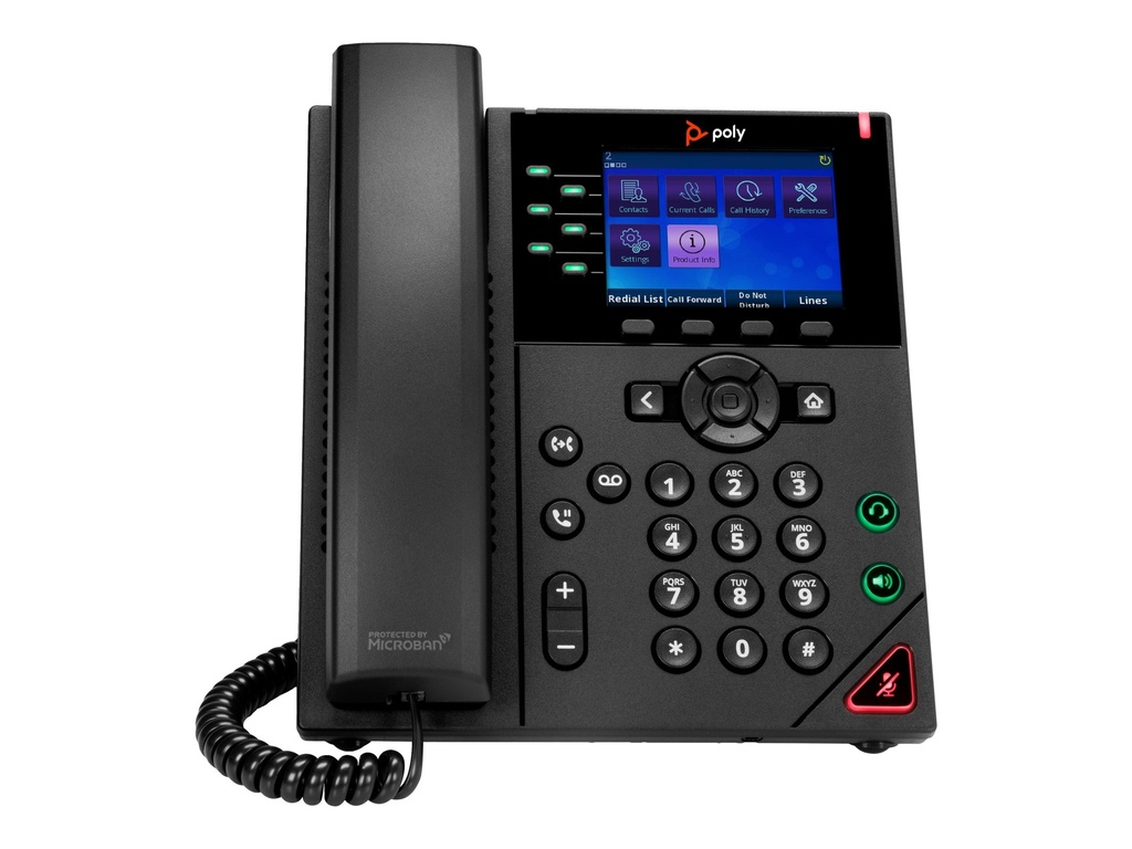 HP Poly VVX 350 - VoIP-Telefon - dreiweg Anruffunktion