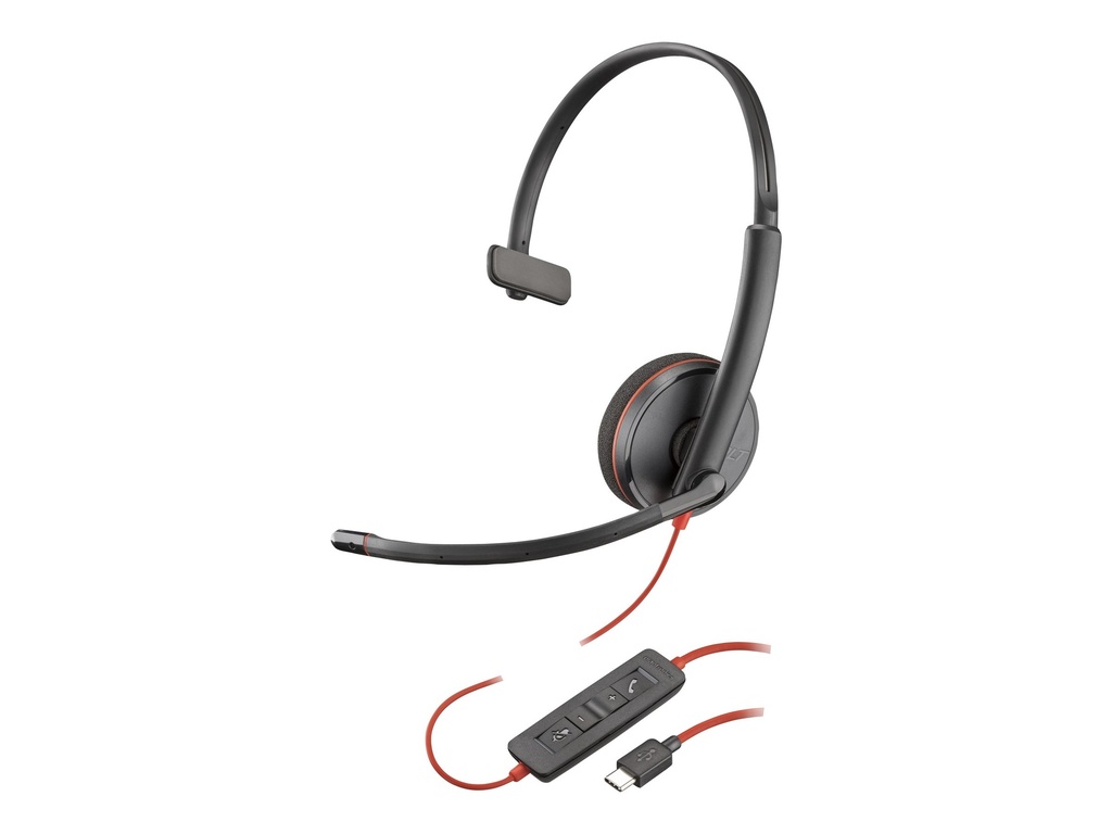 HP Poly Blackwire 3210 - 3200 Series - Headset - On-Ear