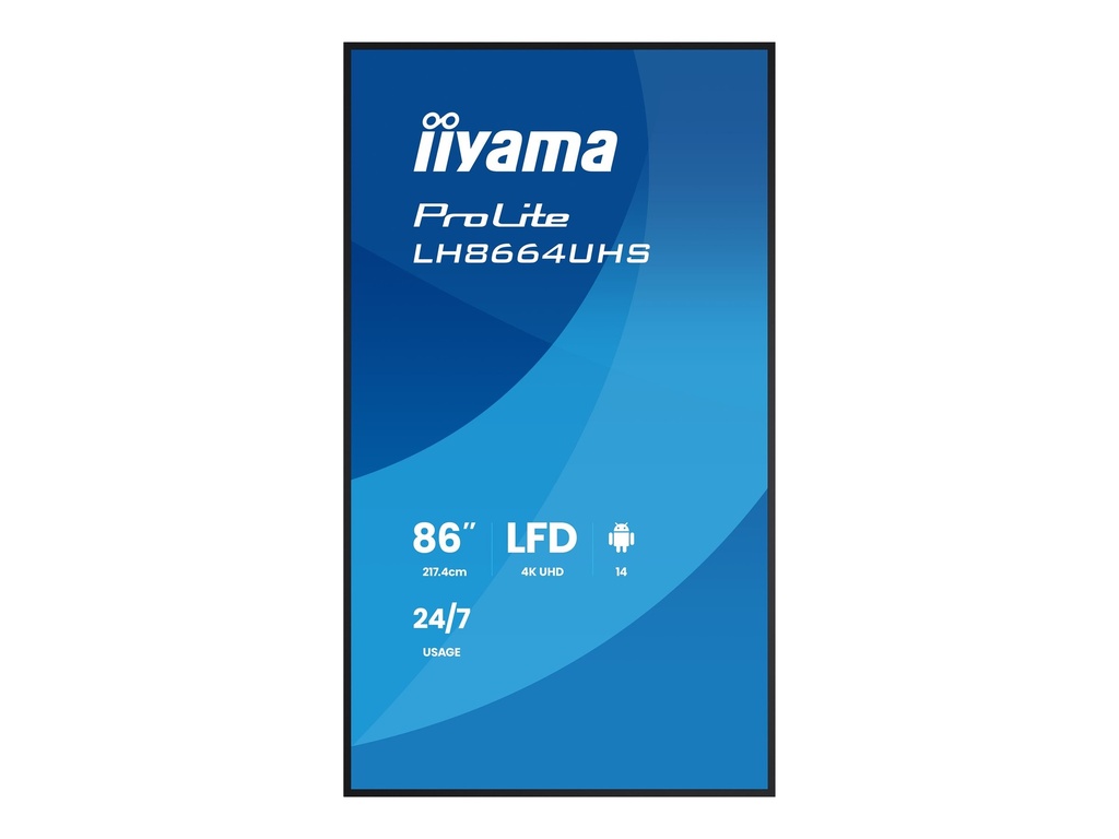 Iiyama ProLite LH8664UHS-B3AG - 218 cm (86") Diagonalklasse (217.4 cm (85.6")