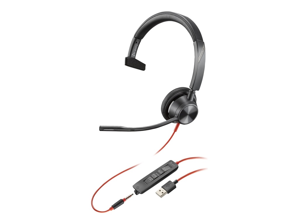 HP Poly Blackwire 3315 - Blackwire 3300 series - Headset