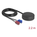 Delock 4G GNSS Antenne 1x FAKRA C+ D Buchse 2 dBi 28 dB 2.2m RG-174