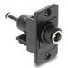 Delock Panel Mount DC 5.5 x Buchse zu 5.5 Stecker schwarz