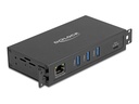 Delock Hub - RJ45, 1.5 kV isolation - 3 x USB 3.2 Gen 1 + 1 x USB-C 3.2 Gen 1 (Spannungsversorgung)