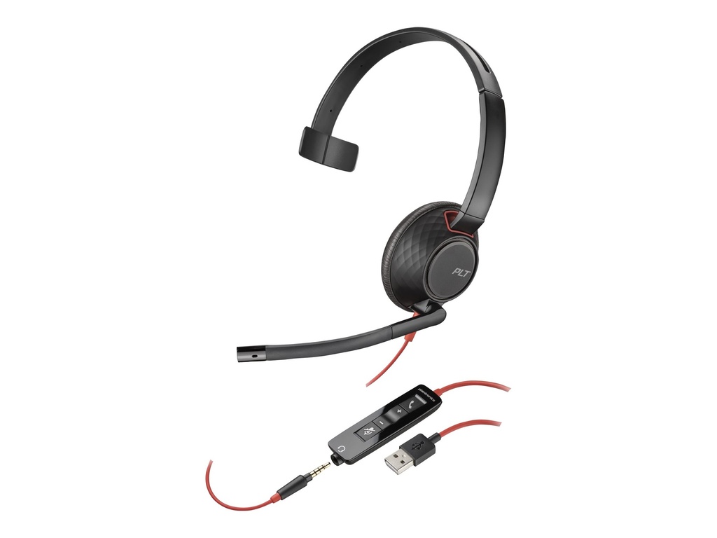 HP Poly Blackwire 5210 - Headset - On-Ear - kabelgebunden