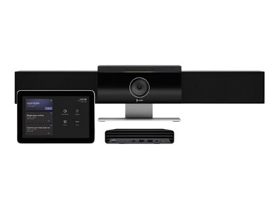Poly HP Poly Studio Medium Room Bundle - Für Zoom Rooms - Kit für Videokonferenzen (Poly TC10 Touchcontroller, HP Mini Conferencing PC, Poly Studio USB-Videoleiste)