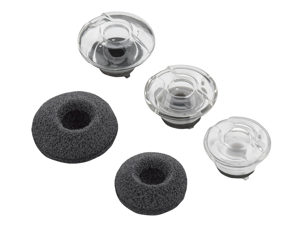Poly Ohrhörer-Satz für Headset - klein - Schwarz (Packung mit 3)