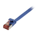 Synergy 21 Patchkabel RJ45, CAT6 250Mhz, 0,25m blau, FTP(U/FTP), TPE(Superflex), Flach - Kabel - Digital/Daten