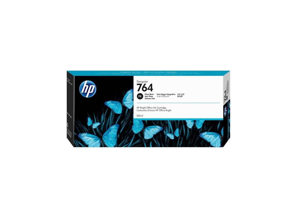 HP 764 - 300 ml - Photo schwarz - original -