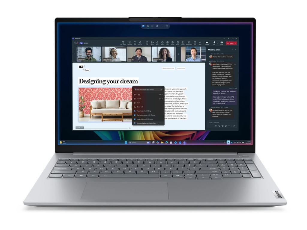 Lenovo ThinkBook 16 G9 IPL 21UR - Intel Core Ultra 7 355 - Win 11 Pro - Intel Graphics - 32 GB RAM - 1 TB SSD NVMe - 40.6 cm (16")