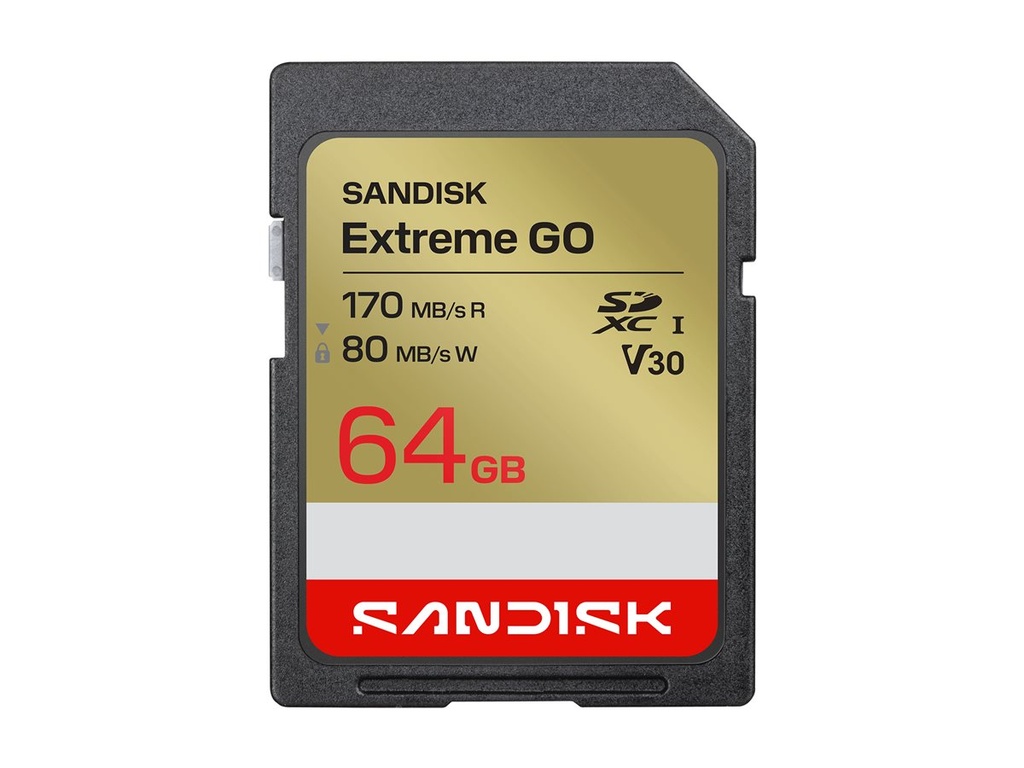 SanDisk Extreme Go - Flash-Speicherkarte - 64