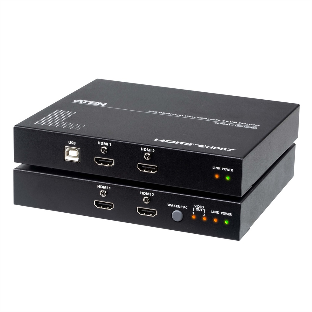 ATEN USB HDMI Dual View HDBaseT 2.0 KVM Extender 4K upto