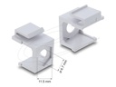 Delock Gehäuse mit modularen Einsätzen - weiß - 1 Anschluss (Packung mit 4)